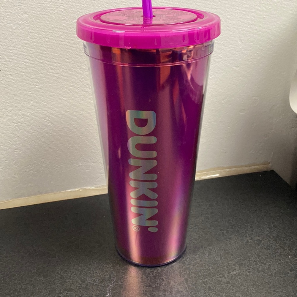 Dunkin valentines reusable cup.